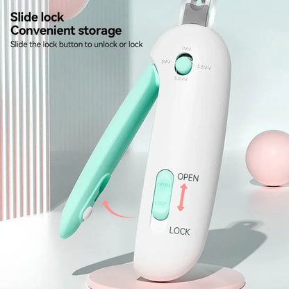 Professional Pet Nail Clippers – Adjustable Safety Hole & Comfort Grip