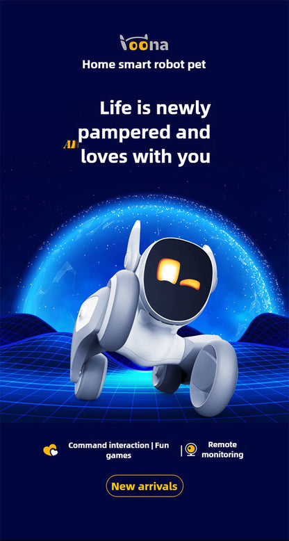 Loona Smart Pet Robot | AI Interactive,Gesture Control,Voice Commands,Home Monitoring,Multilingual Support,Children's Companion