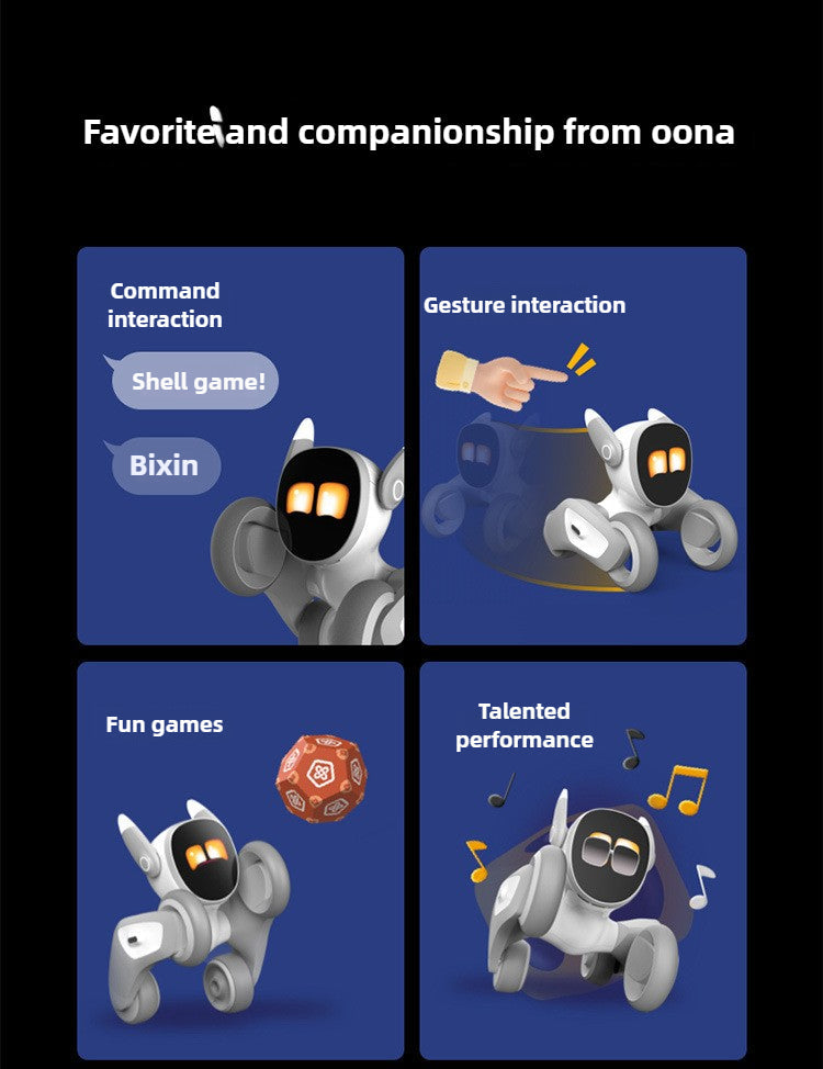 Loona Smart Pet Robot | AI Interactive,Gesture Control,Voice Commands,Home Monitoring,Multilingual Support,Children's Companion