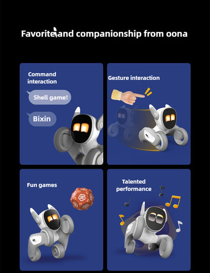 Loona Smart Pet Robot | AI Interactive,Gesture Control,Voice Commands,Home Monitoring,Multilingual Support,Children's Companion