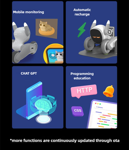 Loona Smart Pet Robot | AI Interactive,Gesture Control,Voice Commands,Home Monitoring,Multilingual Support,Children's Companion