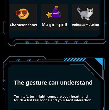 Loona Smart Pet Robot | AI Interactive,Gesture Control,Voice Commands,Home Monitoring,Multilingual Support,Children's Companion